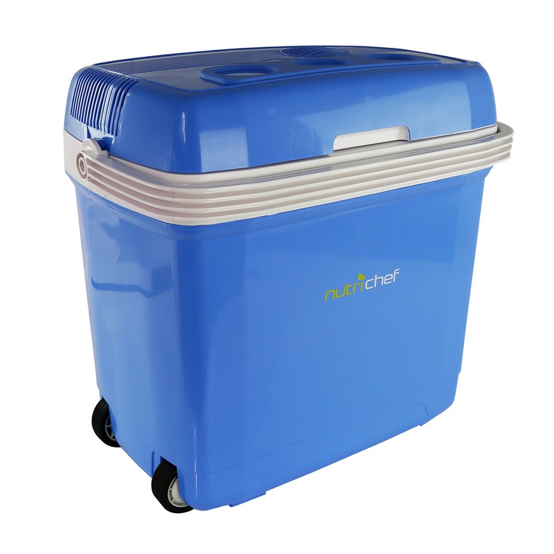 NutriChef Portable Electric Food Warmer / Cooler Fridge, 32L Capacity
