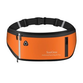 SooGree Running Belt Fanny Pack for Women Men Waterproof Waist Pack Runners Bag Slim Money belt Phone Holder for Sports Hiking Traveling Adjustable Strap Workout Pouch Lightweight Walking Jogging