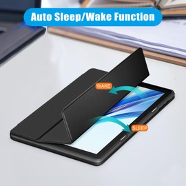 TOPCASE Case for Blackview Tab 70/Tab 8/Tab 30 Tablet 10.1 Inches, Ultra Leather Stand Protective Case with Auto Sleep/Wake Function Cover for Blackview Tab 70 WiFi 10.1 Inches, Black