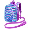 Backpack Leash, 9.5" Toddlers Mermaid Safety Leashes Bookbag for Girls