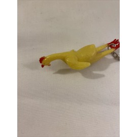 United Pacific Small Rubber Chicken Key Chain