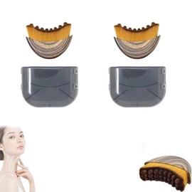 2 PCS Lymphatic Contour Face Brush, Lymphlift Brush for Facial Massage, Lymphatic Drainage Massager for Face, Chin & Jawline Sculpting, Portable Facial Tool for Sensitive Skin, Daily Use & Travel