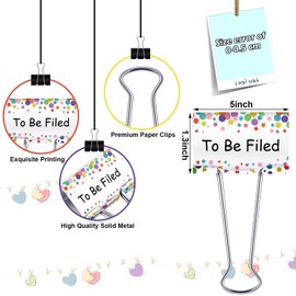 6 Pieces Teacher Essentials Large Binder Clips 2 Inches Teacher Binder Paper Clips Office School Supplies Classroom Management Teacher Supplies(Cute Things to Do)