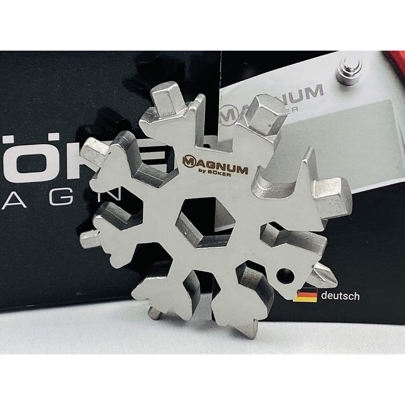 Magnum Snow Crystal Tool 09SC009 Stainless Steel Grey Total Length: