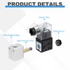 sourcing map Pneumatic Solenoid Valve, 1/4 Inch NPT 24V 2