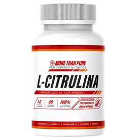L-Citrulina 1000 mg, Suplemento Alimenticio, 60 Cápsulas, More Than Pure