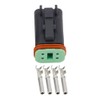 5 Sets DJ3041Y-1.6-11/21 Connector 4 Pin DT04-4P/DT06-4S Automobile waterproof wire