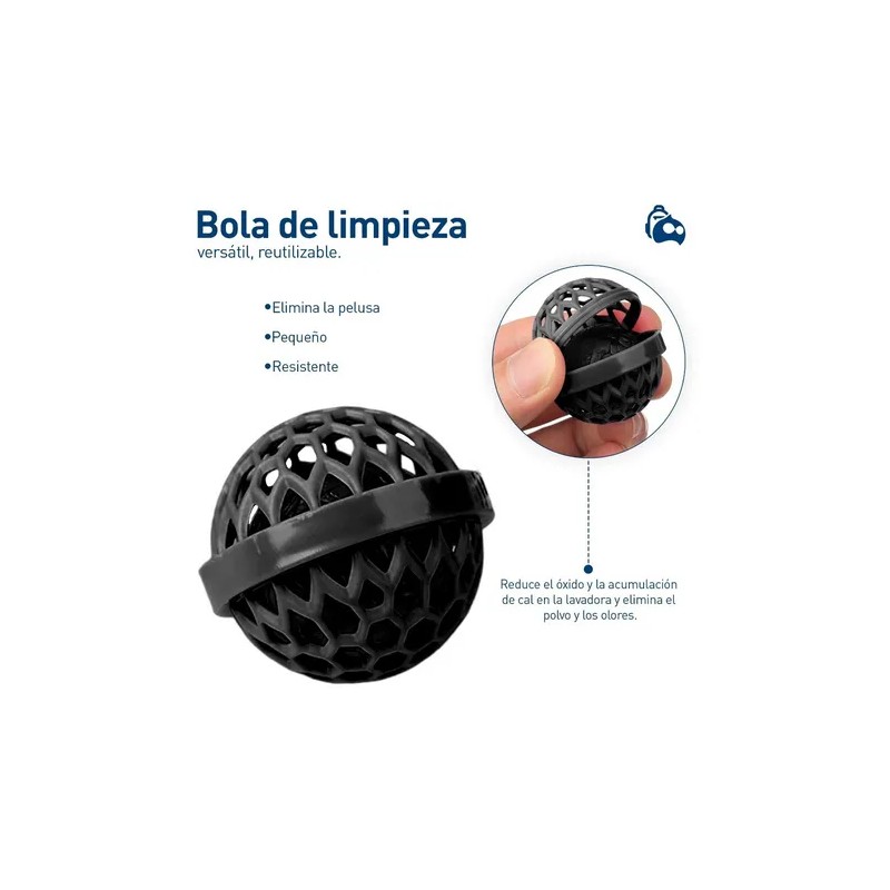 Bola Limpiadora Bolsos Mochilas Esfera De Polvo Suciedad 3pz Color