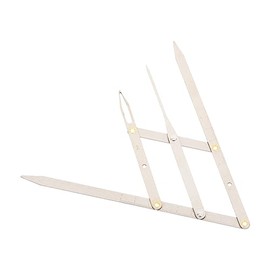 LALAFINA Second Gen Eyebrow Ruler Precision Measuring Tool Simple Design Compact for Travel