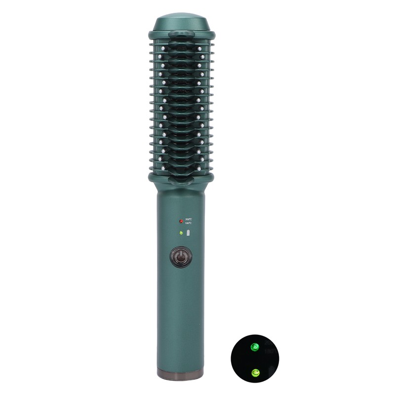 USB Hair Straightener Brush Comb Temperature Adjustable Hair Straightening Brush