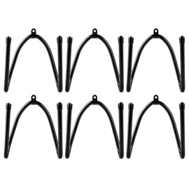 LDXDRU Pack of 6 Skateboard Snowboard Wall Mount, Skateboard Mount Wall, Snowboard Holder for Skateboard Longboard, Storage Snowboard Display Wall Mount for Room, Garage, Black