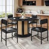 DWVO Dining Room Chairs Set of 4 Black Modern Upholstered