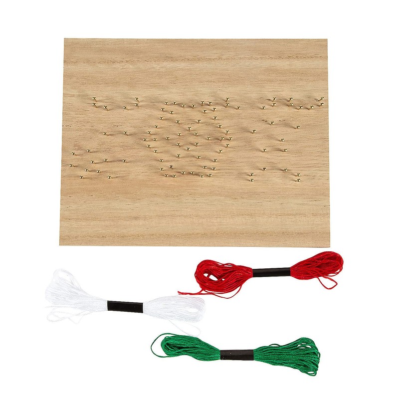Fun Express Christmas Joy String Art Craft - Craft Kits