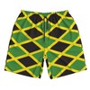KAMQUERENCE Jamaican Flag Men's Swim Trunks Men's Swimsuit Quick Dry