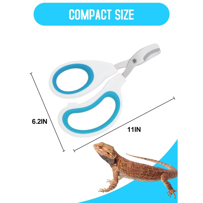 Stainless Steel Bearded Dragon Nail Clippers,Lizard Nail Clippers,Bearded Dragon Supplies,Bearded