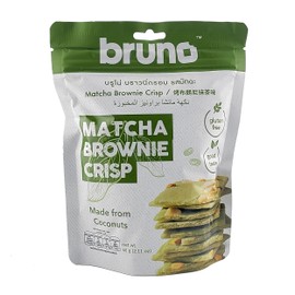 Bruno Matcha Brownie Crisp, Gluten Free and Dairy Free, Coconut Based, 2.11 oz (Pack of 2)