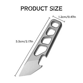 Titanium Pry Bar,EDC Tool Pry Bar,Crowbar,Mini Crowbar,Pocket Pry Bar,Bottle Opener, Keychain,Nail Lifter,EDC Multi Tool for Outdoor Camping Daily Home Use