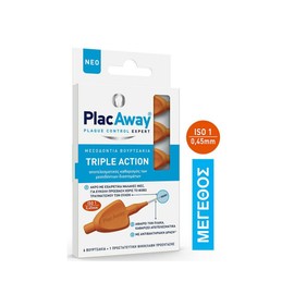 Plac Away Interdental Brushes 0.45mm ISO1, 6 Items