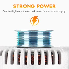 Alternator for Ford Escape V6 3.0L 3.0 2005 2006 2007, Mercury Mariner V6 3.0L 2005-2007, Mazda Tribute V6 3.0L 2005-2006, only fit FWD, RM6L8T-10300-AE, AFD0112, 40014081