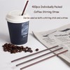 Coffee Stirrers Sticks Individually Wrapped 6.7in / 400pcs, Disposable Coffee