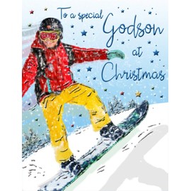 Christmas Card Godson - 8 x 6 inches - Regal Publishing