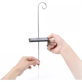 20Pcs Silver Plant Label Hooks Garden Markers Stake Plant Label Holder Hanger Garden Plant Sign Stake Rustproof Deformed Plant Sign Hooks Hanging Rods for Flower 20cm(ZS242)