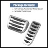 Hihaha 2pcs Brake Pedal Pad Gas Accelerator Pedal Cover for