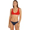 Tommy Jeans Women's Bikini Top Bralette Without Underwire, Hot Heat