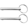 POFET 2pcs Diameter 10mm 316 Stainless Steel Quick Release Pull