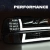 PIT66 LED Headlight Assembly Compatible with 99-02 Chevy Silverado 1500