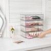 Vtopmart 12.1''W Clear Stackable Storage Drawers,2 Pack Acrylic Plastic Organizers