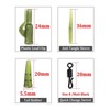 Elionless 40 Pcs Carp Fishing Kit, Anti Tangle Sleeves Tail