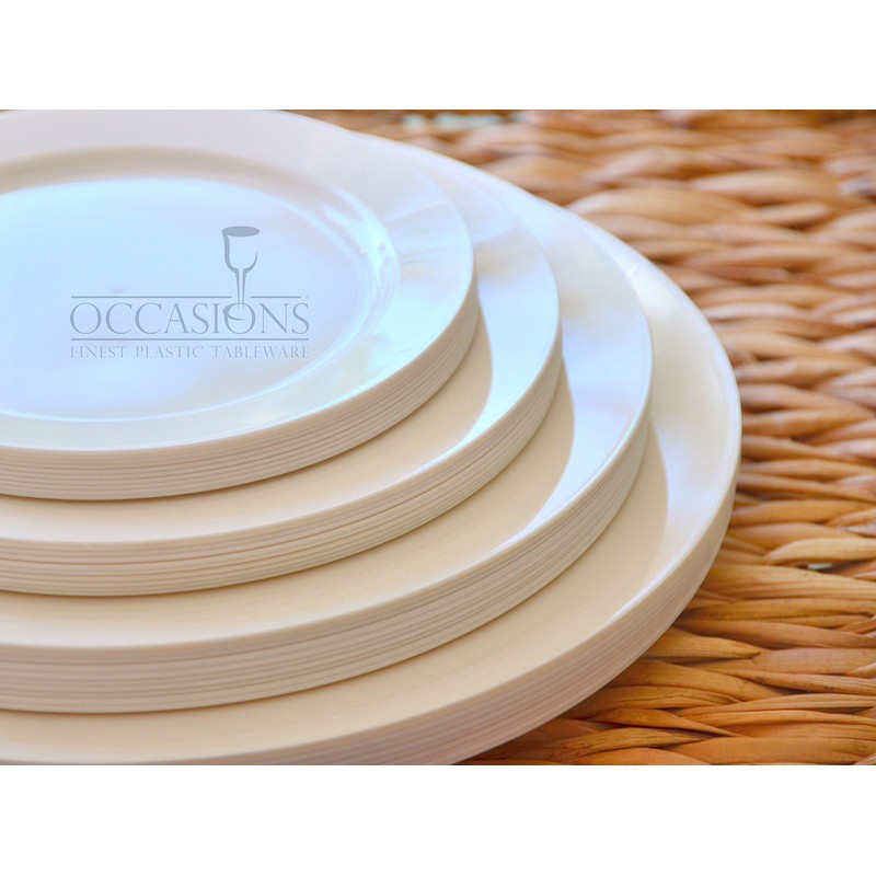 " OCCASIONS " 120 Plates Pack, Heavyweight Disposable Wedding Party
