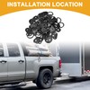 Partuto 40 Pcs Universal D Rings Tie Down Anchor -