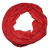 ACC Dots Women's Silk Loop Scarf, Red dots