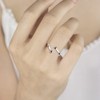 MANBU Sterling Silver Semicolon Ring for Women: I am Enough