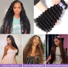 Extensiones de cabello humano con ondas profundas, 12A, cabello virgen
