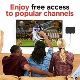 FixurCell 5600 Miles Digital TV Antenna Indoor HDTV Amplified Signal Booster 4K HD 1080P