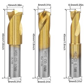 Wolfride 3PCS Spot Weld Drill Bits Spot Weld Removal Tool 6.5MM 8MM 10MM