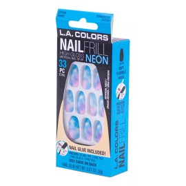 L.A. Colors Kit Nail Frill Neon Press On Uñas Artificiales L.a. Colors