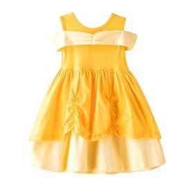 Dressy Daisy - Disfraz Vestido de Princesa Belle con Accesorios para Niñas Pequeñas, Talla 18-24 Meses, Amarillo