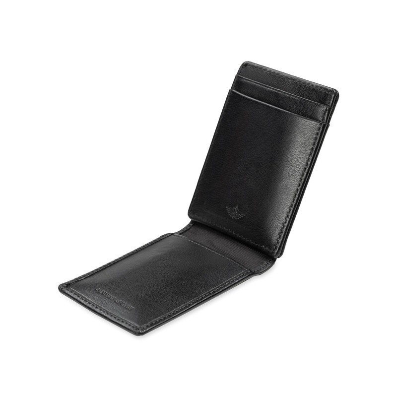 Dockers Men's Front Pocket Wallet, Sleek Black, One Size