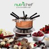 Electric Chocolate Fondue Maker Set - 1000W Warmer Machine Kit