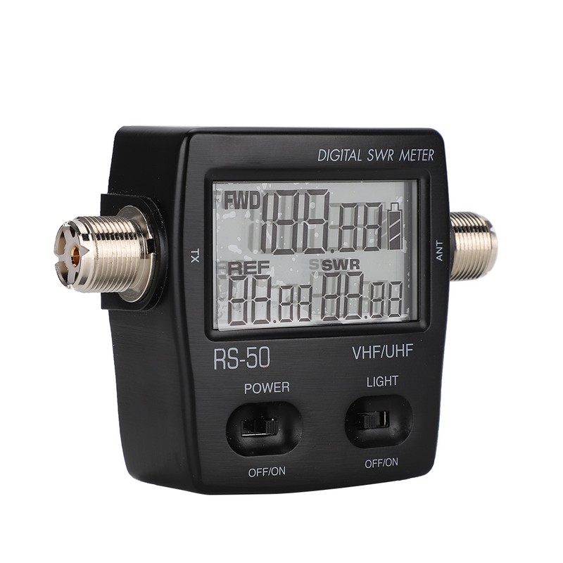 RS50 Portable LED Digital Power Backlight SWR Watt Meter Standing