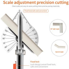 SK5 Steel Angle Shears Replacement Blade, Multifunctional Angle Scissors, 3pcs Miter Trim Cutter for 45-135 Degree Cuts