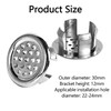 VZU Sink Overflow Ring, Round Overflow Hole Cover, Bath Overflow