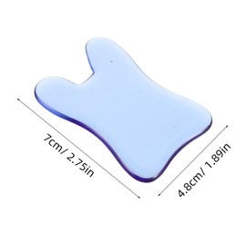 Mikinona Scraping Board: Blue Crystal Scraping Tool Portable Facial Massager Reduce Wrinkles Skin Care Tools for Face