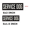 2 Pieces Black White Patches with Hook Backing for Service