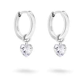 Tamaris TJ-0366-E-16 Creole Earrings, Stainless Steel, Cubic Zirconia