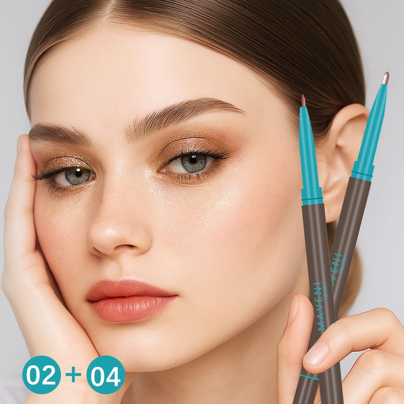 MAVENI Waterproof Liquid Eyeliner and Contour Stick 2-in-1|Under Eye Highlighter